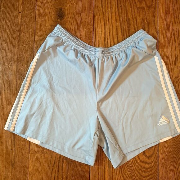 Adidas Light Blue Athletic Shorts - Picture 1 of 3